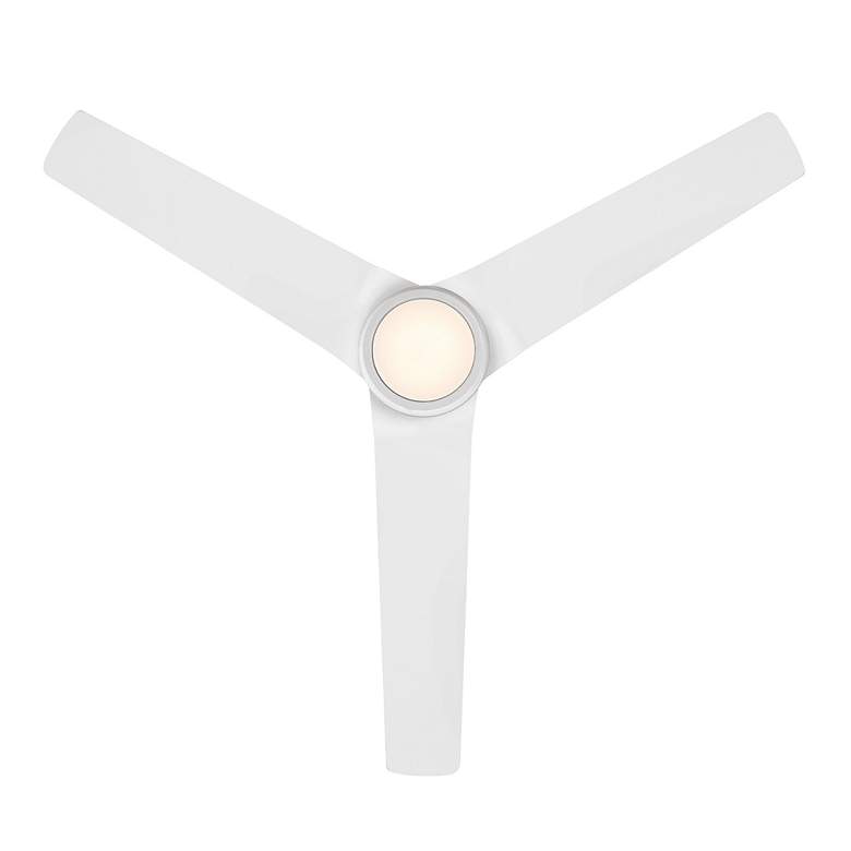 Image 4 54 inch WAC Mocha 3-Blade Matte White Smart Wet Ceiling Fan more views