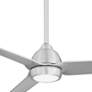 54" WAC Mocha Brushed Aluminium LED Smart Wet Ceiling Fan