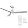 3_54" WAC Mocha Brushed Aluminium LED Smart Wet Ceiling Fan more views