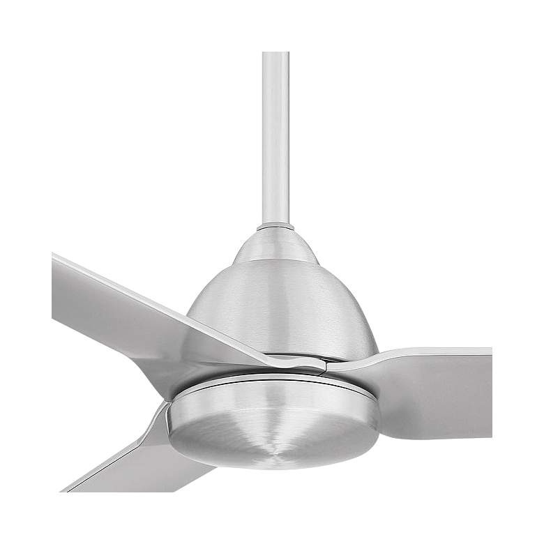 Image 2 54" WAC Mocha Brushed Aluminum Smart Wet Ceiling Fan more views