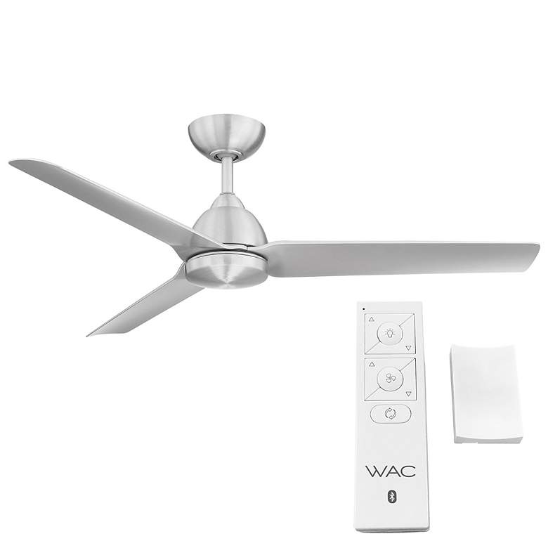 Image 2 54" WAC Mocha Brushed Aluminum Smart Wet Ceiling Fan more views