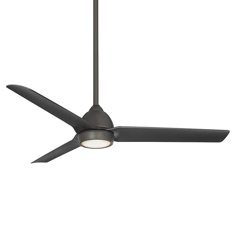 Image 1 54 inch WAC Mocha LED Wet Rated Oil-Rubbed Bronze Smart Ceiling Fan