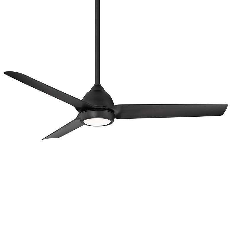 Image 1 54" WAC Mocha Matte Black LED Smart Wet Ceiling Fan