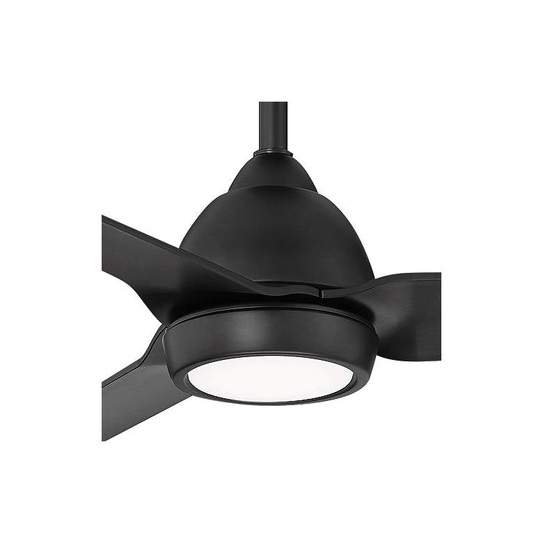 Image 2 54" WAC Mocha Matte Black LED Smart Wet Ceiling Fan more views
