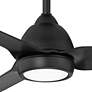 54" WAC Mocha Matte Black LED Smart Wet Ceiling Fan