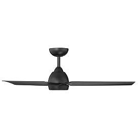 Image3 of 54" WAC Mocha Matte Black LED Smart Wet Ceiling Fan more views