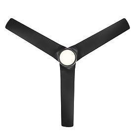 Image4 of 54" WAC Mocha Matte Black LED Smart Wet Ceiling Fan more views