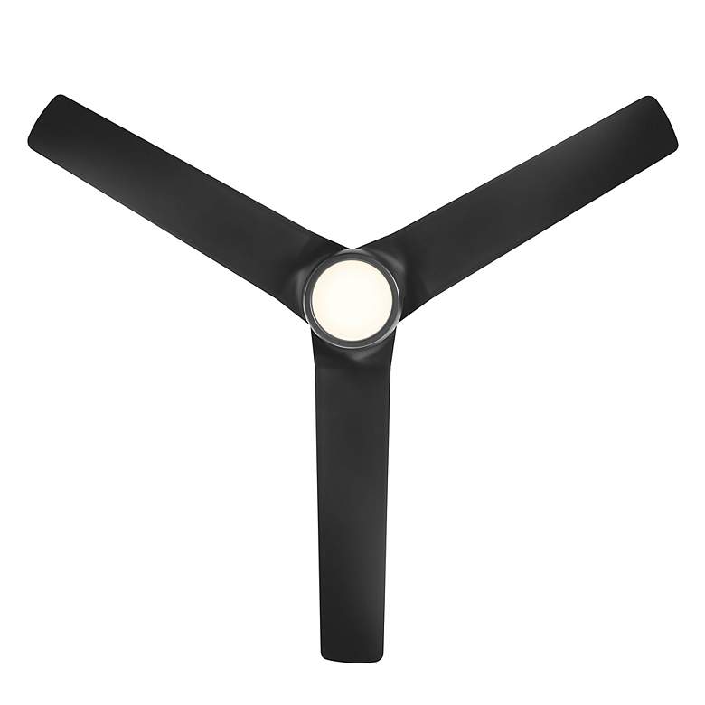 Image 4 54" WAC Mocha Matte Black LED Smart Wet Ceiling Fan more views
