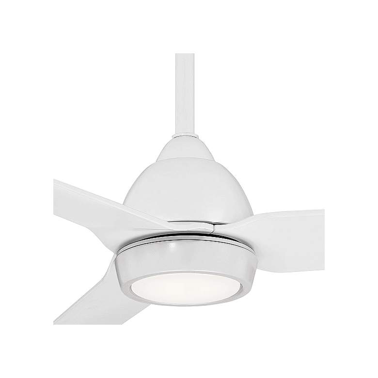Image 2 54 inch WAC Mocha Matte White LED Smart Wet Ceiling Fan more views