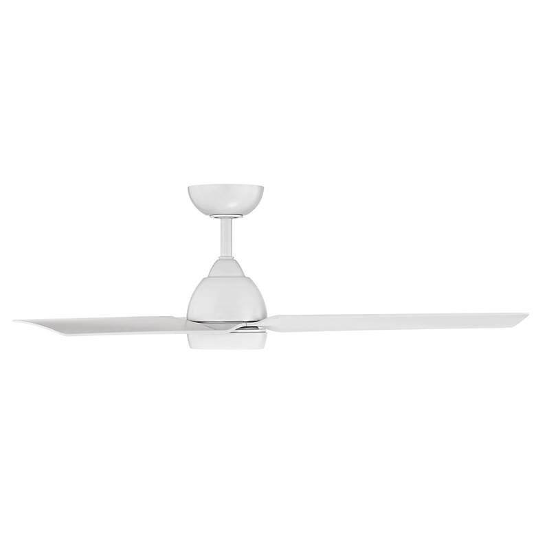 Image 3 54" WAC Mocha Matte White LED Smart Wet Ceiling Fan more views