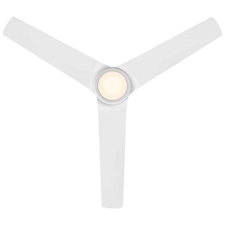 Image 4 54 inch WAC Mocha Matte White LED Smart Wet Ceiling Fan more views