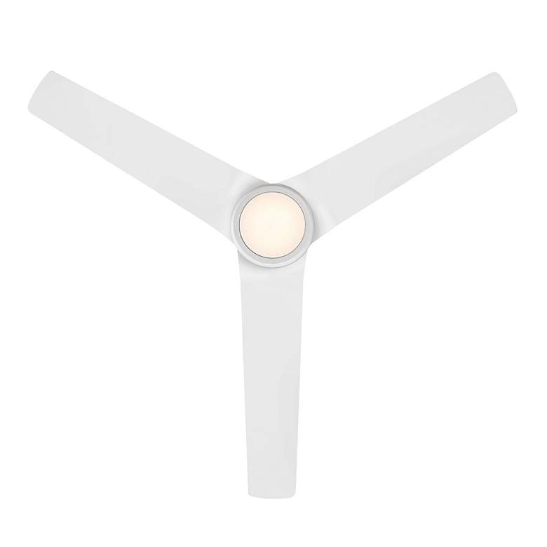 Image 4 54" WAC Mocha Matte White LED Smart Wet Ceiling Fan more views