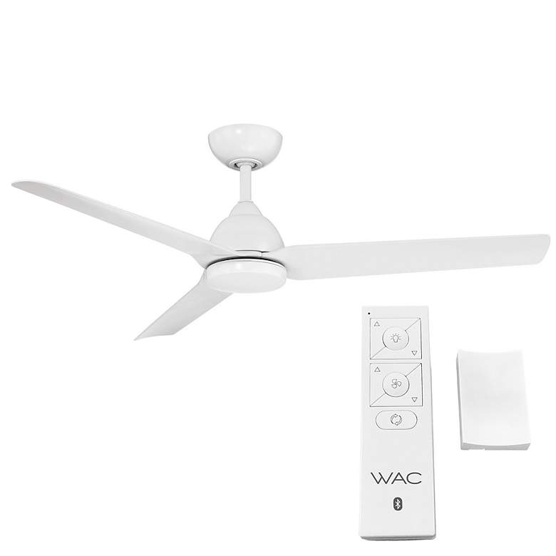 Image 2 54" WAC Mocha Matte White Smart Ceiling Fan more views