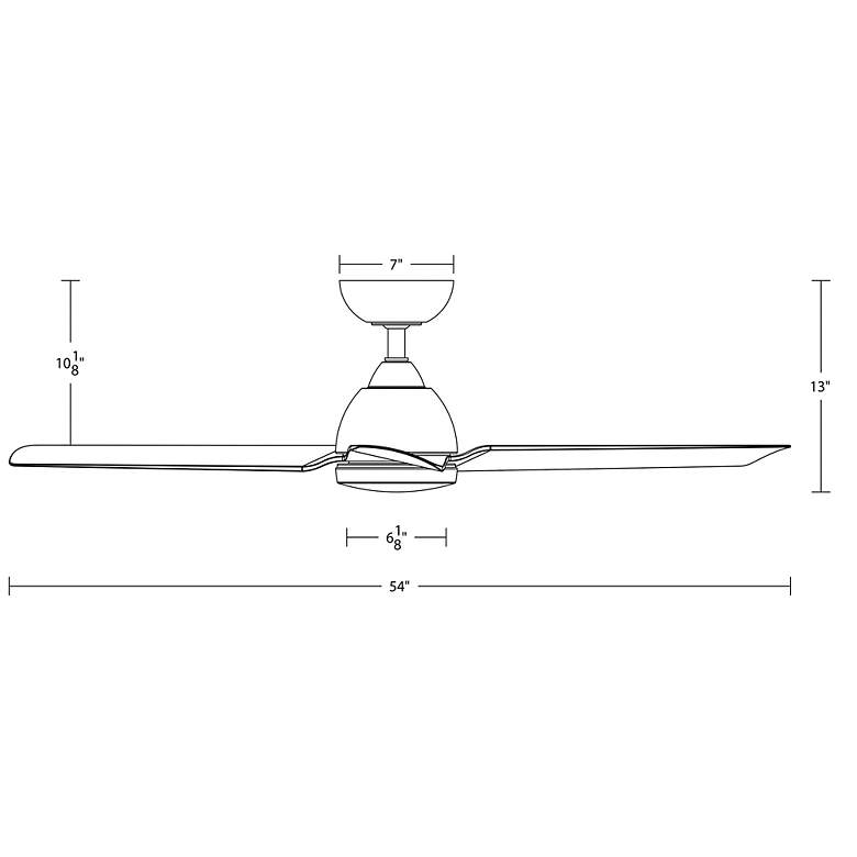 Image 7 54" WAC Mocha Oil-Rubbed Bronze Smart Wet Ceiling Fan more views