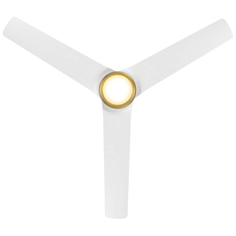 Image 6 54" WAC Mocha Soft Brass Wet LED Smart Ceiling Fan with Remote more views