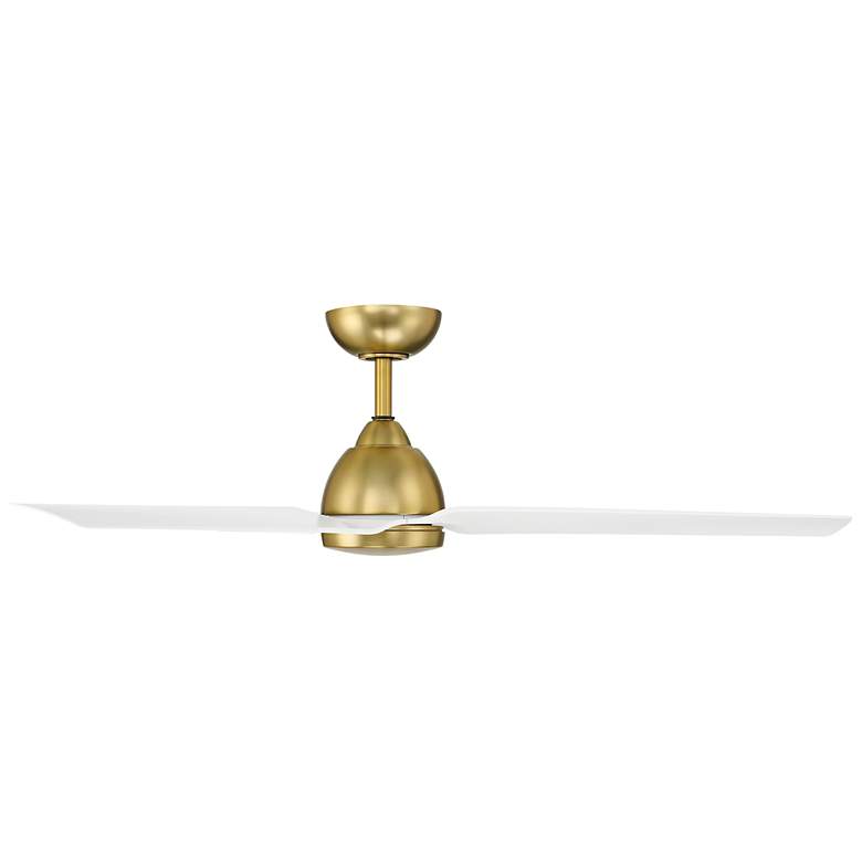 Image 5 54" WAC Mocha Soft Brass Wet Smart Ceiling Fan with Remote more views