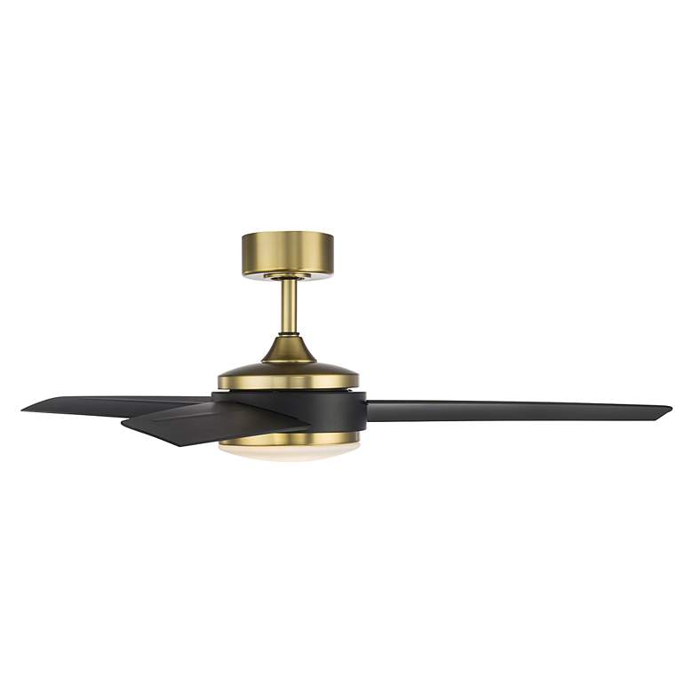 Image 5 54" WAC Mod Damp Rated LED Black and Brass Smart Control Ceiling Fan more views