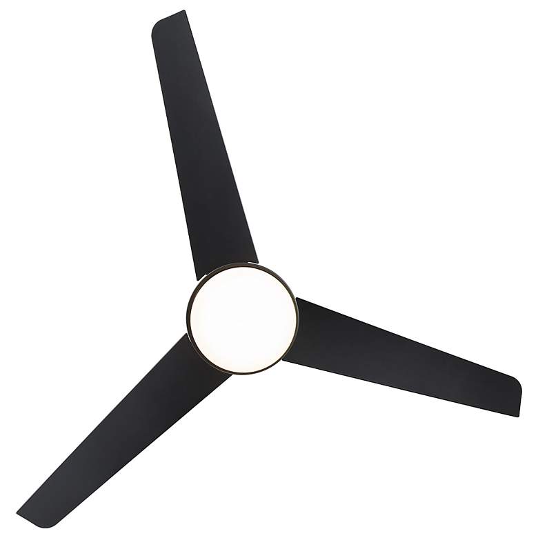 Image 7 54" WAC Mod Damp Rated LED Black and Brass Smart Control Ceiling Fan more views