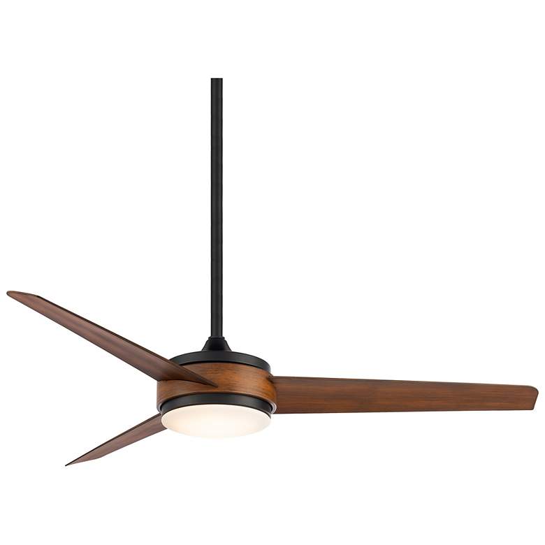 Image 2 54 inch WAC Mod Wet Rated LED Matte Black Smart Control Ceiling Fan