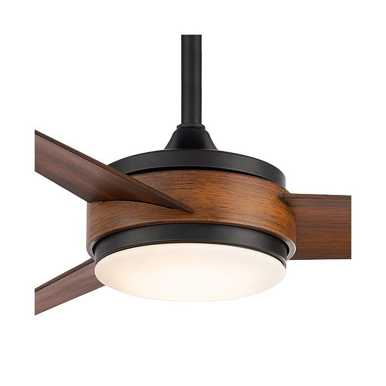 Image 3 54 inch WAC Mod Wet Rated LED Matte Black Smart Control Ceiling Fan more views