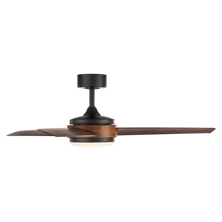 Image 4 54 inch WAC Mod Wet Rated LED Matte Black Smart Control Ceiling Fan more views