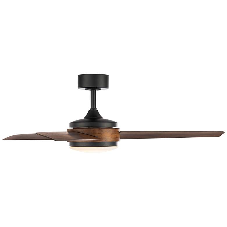 Image 7 54 inch WAC Mod Wet Rated LED Matte Black Smart Control Ceiling Fan more views