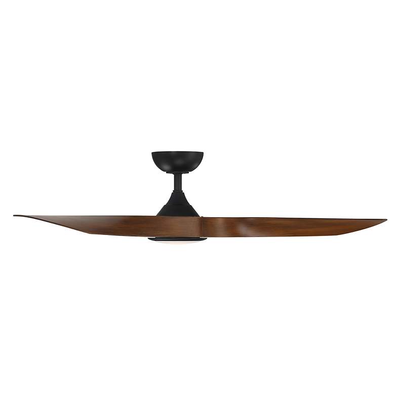 Image 5 54" WAC Swirl Matte Black CCT LED Wet Rated Smart Control Ceiling Fan more views