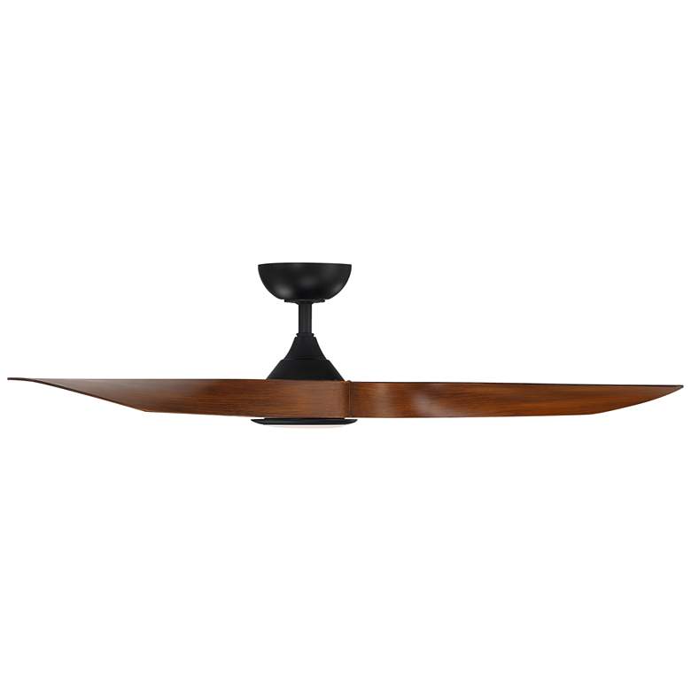 Image 6 54" WAC Swirl Matte Black LED Wet Rated Smart Control Ceiling Fan more views