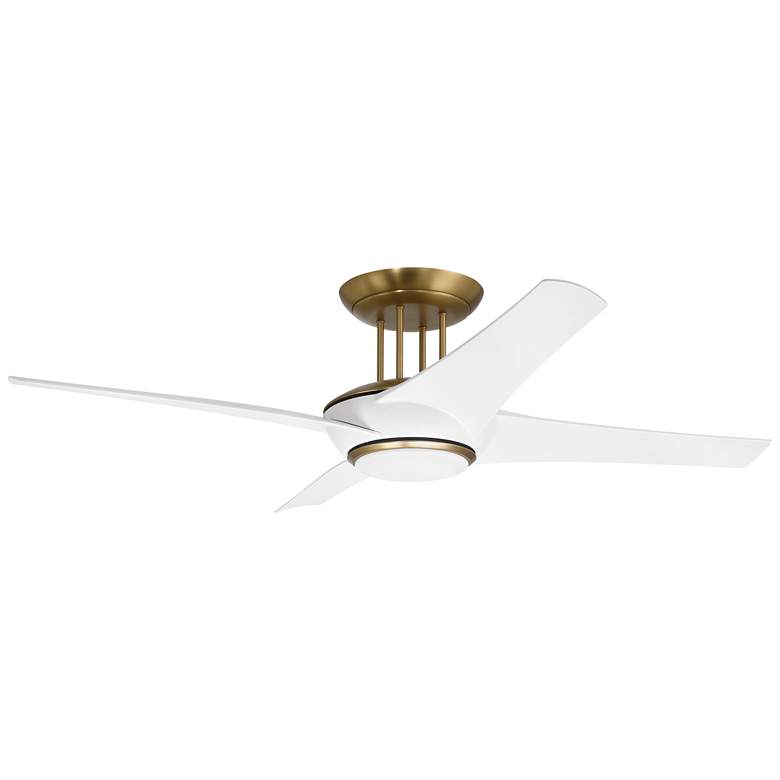Image 1 54" Wide Craftmade Cam 4-Blade White Finish LED Ceiling Fan