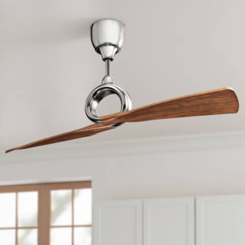 54" Kichler Link Nickel Walnut 2-Blade Ceiling Fan