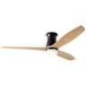 54" Modern Fan Arbor Bronze Maple Damp Rated Hugger Fan with Remote