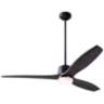 54" Modern Fan Arbor DC Bronze Ebony Damp Rated LED Fan with Remote