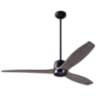 54" Modern Fan Arbor DC Bronze - Graywash Damp Rated Fan with Remote