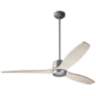 54" Modern Fan Arbor Graphite Whitewash Damp Ceiling Fan with Remote