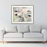 Among the Birches 49" Wide Framed Giclee Wall Art in scene