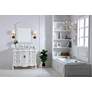 42 Inch Single Bathroom Vanity Set In Antique White in scene