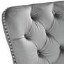 4_55 Downing Annabelle 20" Tufted Gray Velvet Dining Chairs Set of 2 more views