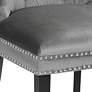 6_55 Downing Annabelle 20" Tufted Gray Velvet Dining Chairs Set of 2 more views