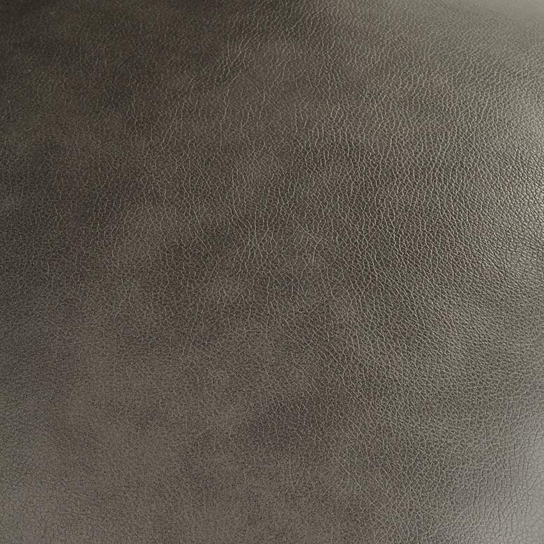 Image 4 55 Downing Kais 21" Wide Gray Faux Leather and Gold Legs Dining Chair more views