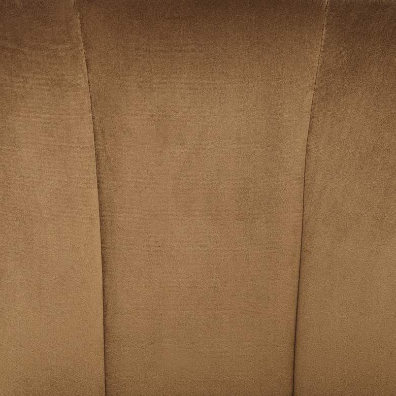 Image 4 55 Downing Leighton 35 3/4" Wide Brown Velvet Tufted Arm Chair more views