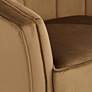 6_55 Downing Leighton 35 3/4" Wide Brown Velvet Tufted Arm Chair more views