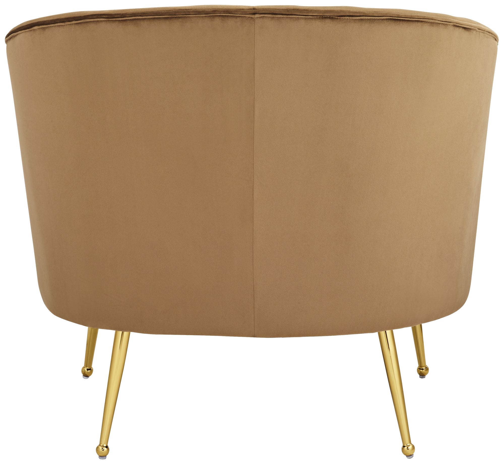 55 Downing Leighton 35 3/4" Wide Brown Velvet Tufted Arm Chair in scene