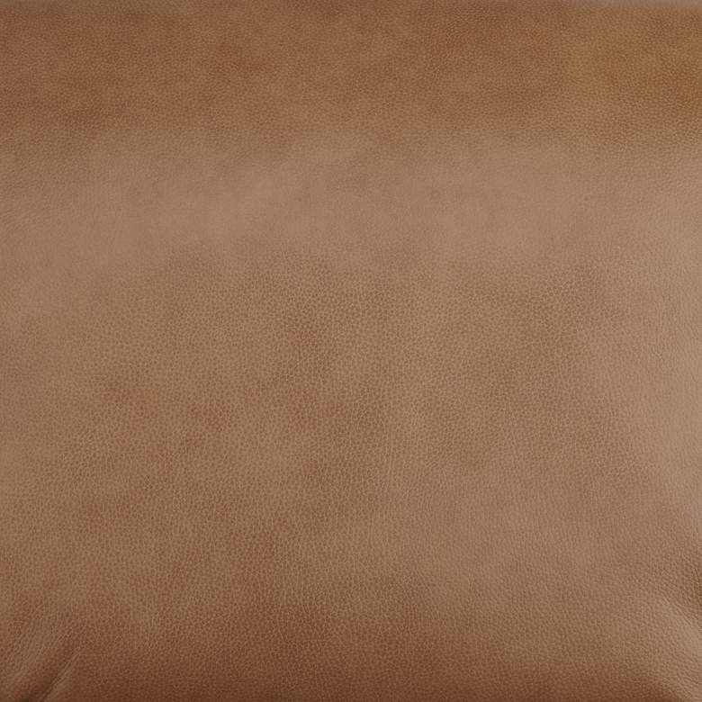 Image 3 55 Downing  Margaret 32" Wide Light Brown Leather Pushback Recliner more views
