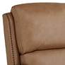 4_55 Downing  Margaret 32" Wide Light Brown Leather Pushback Recliner more views