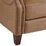 6_55 Downing  Margaret 32" Wide Light Brown Leather Pushback Recliner more views