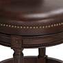 4_55 Downing Street Addison 26" High Mocha Leather Swivel Counter Stool more views