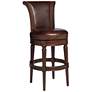 2_55 Downing Street Addison 30" Mocha Leather Swivel Bar Stool