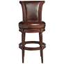 6_55 Downing Street Addison 30" Mocha Leather Swivel Bar Stool more views