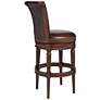 55 Downing Street Addison 30" Mocha Leather Swivel Bar Stool