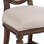 5_55 Downing Street Aiden 24" High Walnut and Linen Counter Stool more views